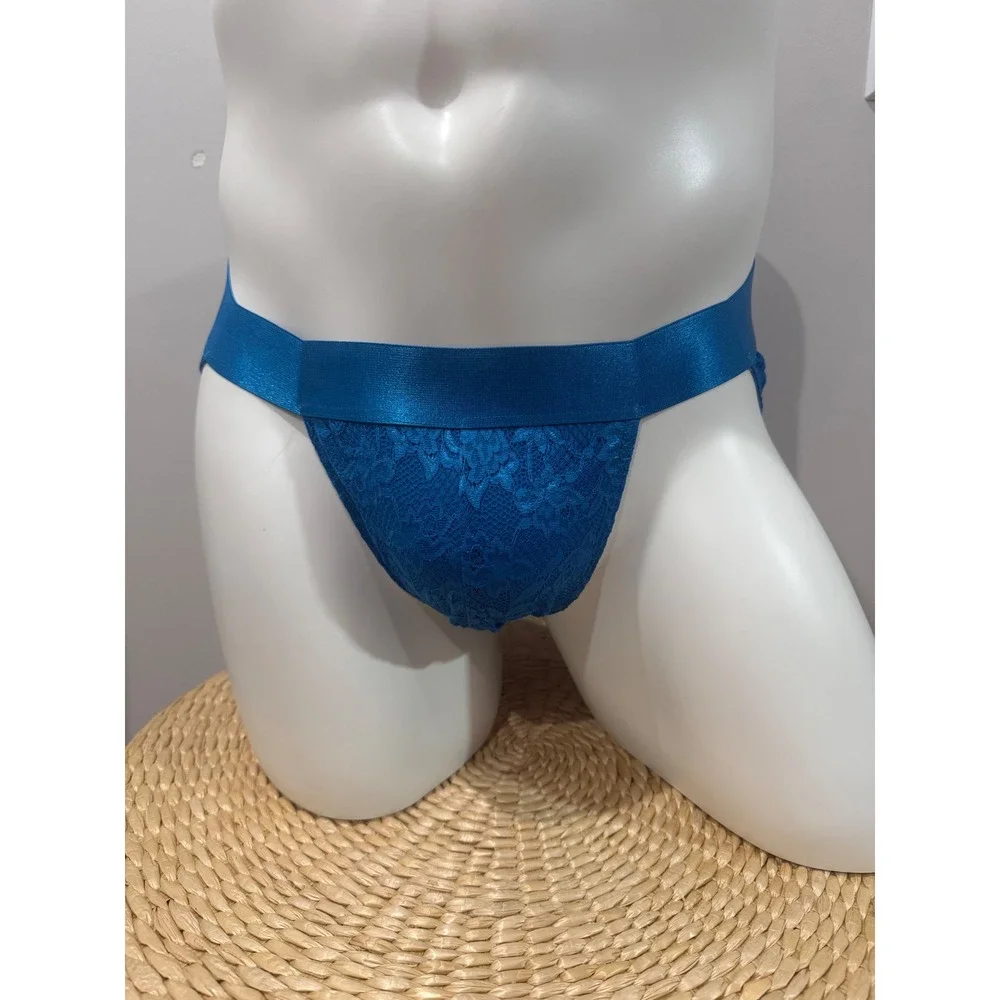 Cosabella Never Say Never Blue Lace Sports Brief Luxury‎ Italian Men's Underwear